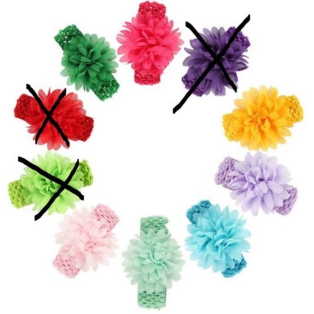 Easter baby girl headband! Hair flower hair tie